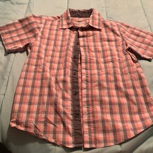 Pink and Grey button up size 10/12 boys